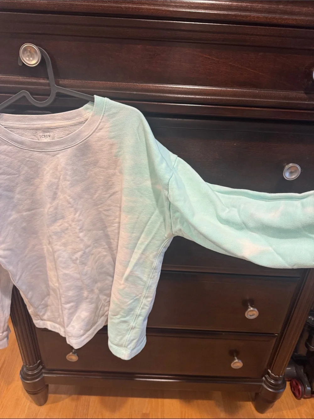 J. Crew Women's Crewneck Sweatshirt in Pale Blue-Green